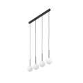 Lampa wisząca szklane mleczne klosze zwisy na G9 MARTIN Czarny 4503 TK Lighting