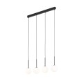 Lampa wisząca szklane mleczne klosze zwisy na G9 MARTIN Czarny 4503 TK Lighting