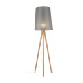 Lampa stojąca podłogowa do salonu z grafitowym abażurem WALZ 5046 TK Lighting