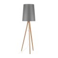 Lampa stojąca podłogowa do salonu z grafitowym abażurem WALZ 5046 TK Lighting