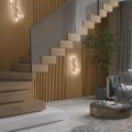 Lampa ścienno sufitowa drewno NOBLE Biały sosna do salonu G9 4524 TK Lighting