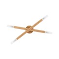 Lampa ścienno sufitowa drewno NOBLE Biały sosna do salonu G9 4524 TK Lighting