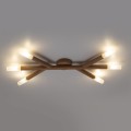 Lampa sufitowa drewniana NOBLE kolor Biały sosna do salonu 6*G9 4525 TK Lighting