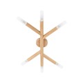 Lampa sufitowa drewniana NOBLE kolor Biały sosna do salonu 6*G9 4525 TK Lighting