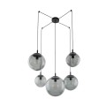 Lampa wisząca szklane klosze kule ESME Czarne przewody E27 5382 TK Lighting