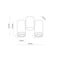 Lampa sufitowa ruchome spoty reflektorki białe JET 2*GU10 4352 TK Lighting