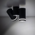 Lampa sufitowa reflektorek na GU10 podójny czarny JET 4539 TK Lighting