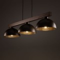 Lampa wisząca brązowa na listwie do jadalni w stylu skandynawskim 3xE27 6299 TK Lighting