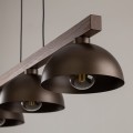 Lampa wisząca brązowa na listwie do jadalni w stylu skandynawskim 3xE27 6299 TK Lighting