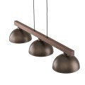 Lampa wisząca brązowa na listwie do jadalni w stylu skandynawskim 3xE27 6299 TK Lighting