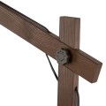Lampa podłogowa drewniana z metalowym kloszem 180cm brązowa 6319 TK Lighting
