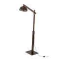 Lampa podłogowa drewniana z metalowym kloszem 180cm brązowa 6319 TK Lighting