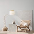 Lampa wisząca DUO WHITE JUTA klosz tkanina gwint E27 1856 TK Lighting