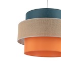 Lampa wisząca z abazurem w 3 kolorach nad stół do jadalni 2758 TK Lighting