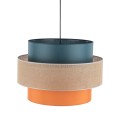 Lampa wisząca z abazurem w 3 kolorach nad stół do jadalni 2758 TK Lighting