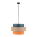 Lampa wisząca z abazurem w 3 kolorach nad stół do jadalni 2758 TK Lighting