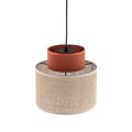 Lampa wisząca DUO JUTA BROWN do salonu w nowoczesnym stylu 2785 TK Lighting