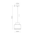 Lampa wisząca DUO JUTA BROWN do salonu w nowoczesnym stylu 2785 TK Lighting