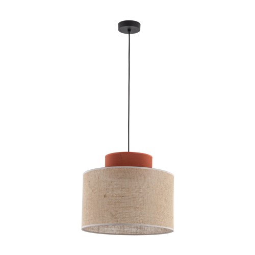 Lampa wisząca DUO JUTA BROWN zwis na E27 z kloszem 3139 TK Lighting