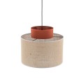 Lampa wisząca DUO JUTA BROWN zwis na E27 z kloszem 3139 TK Lighting
