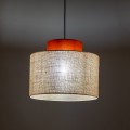 Lampa wisząca DUO JUTA BROWN zwis na E27 z kloszem 3139 TK Lighting
