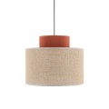 Lampa wisząca DUO JUTA BROWN zwis na E27 z kloszem 3139 TK Lighting