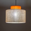 Lampa wisząca DUO JUTA ORANGE do salonu z kloszem na E27 3227 TK Lighting