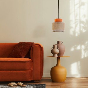 Lampa wisząca ozdobny zwis salon DUO JUTA ORANGE na E27 3255 TK Lighting
