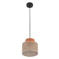 Lampa wisząca ozdobny zwis salon DUO JUTA ORANGE na E27 3255 TK Lighting