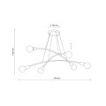 Lampa wisząca nowoczesna do salonu HELIX 2726 TK LIGHTING
