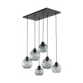Lampa wisząca do jadalni ze szklanymi kloszami CUBUS GRAPHITE 2833 TK Lighting