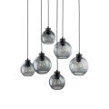 Lampa wisząca do jadalni ze szklanymi kloszami CUBUS GRAPHITE 2833 TK Lighting
