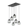 Lampa wisząca do jadalni ze szklanymi kloszami CUBUS GRAPHITE 2833 TK Lighting