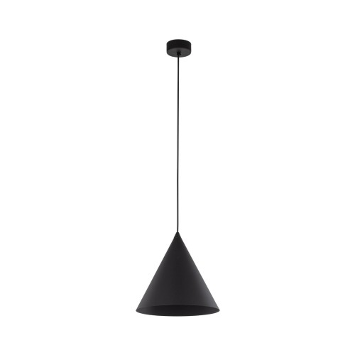 Lampa wisząca z kloszem w kształcie stożka czarna E27 6630 TK Lighting