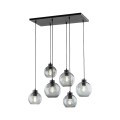 Lampa wisząca do jadalni ze szklanymi kloszami CUBUS GRAPHITE 2833 TK Lighting