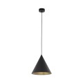 Lampa wisząca z kloszem w kształcie stożka czarna E27 6630 TK Lighting