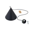 Lampa wisząca z kloszem w kształcie stożka czarna E27 6630 TK Lighting