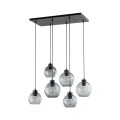 Lampa wisząca do jadalni ze szklanymi kloszami CUBUS GRAPHITE 2833 TK Lighting