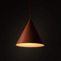 Lampa wisząca czerwona E27 stożek CONO 6632 TK Lighting