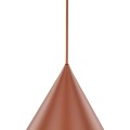 Lampa wisząca czerwona E27 stożek CONO 6632 TK Lighting