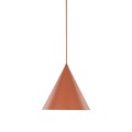 Lampa wisząca czerwona E27 stożek CONO 6632 TK Lighting