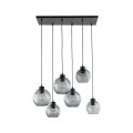 Lampa wisząca do jadalni ze szklanymi kloszami CUBUS GRAPHITE 2833 TK Lighting