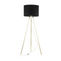 Lampa podłogowa UMBERTO gwint E27 moc 15W styl nowoczesny klosz tkanina | złoty 6635 TK lighting