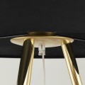 Lampa podłogowa UMBERTO gwint E27 moc 15W styl nowoczesny klosz tkanina | złoty 6635 TK lighting
