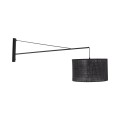 Kinkiet ścienny GLORII czarny wiszący abażur gwint E27 6639 TK Lighting