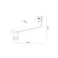 TRACER TOP BLACK SIDE 1 GU10 6643 TK Lighting
