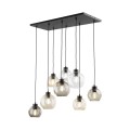 Lampa wisząca CUBUS gwint E27 moc 15W styl nowoczesny szklany klosz | czarny 2834 TK lighting
