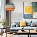Lampa podłogowa 159cm 3 kolory, kolorowy abażur E27 TRIO 6452 TK Lighting