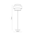 Lampa podłogowa 159cm 3 kolory, kolorowy abażur E27 TRIO 6452 TK Lighting