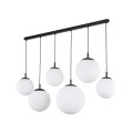Lampa wisząca zwisy szklane klosze kule ESME Czarny-biały E27 4792 TK Lighting